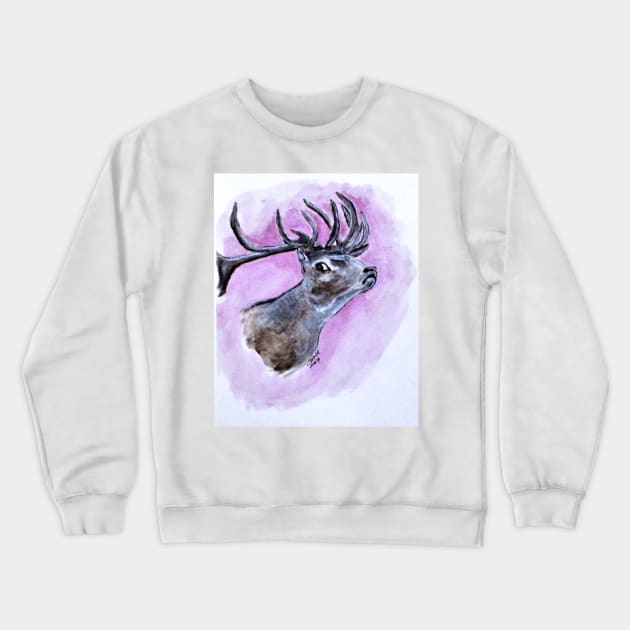 Croatian Stag Crewneck Sweatshirt by cjkell